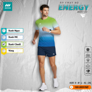 Áo chạy bộ Zicco Energy RZIC-03 – Màu xanh chuối năng động