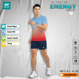 Áo Chạy Bộ Nam ENERGY RZIC-03 Màu Xanh MC