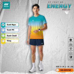 Áo Chạy Bộ ZICCO ENERGY – Xanh Ngọc RZIC-03