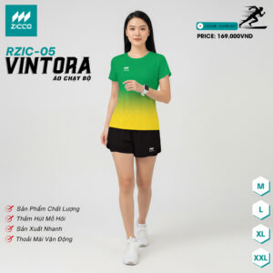 Áo Chạy Bộ Zicco RZIC-05 Vintora – Xanh Vàng Năng Động