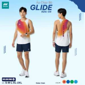 Áo Chạy Bộ Zicco Glide RZIC-04 Màu Cam Ombre – Tự Hào Việt Nam Trên Từng Bước Chạy