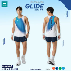 Áo chạy bộ Zicco Glide RZIC-04 – Xanh bích